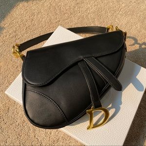 CD Black Saddle Bag
